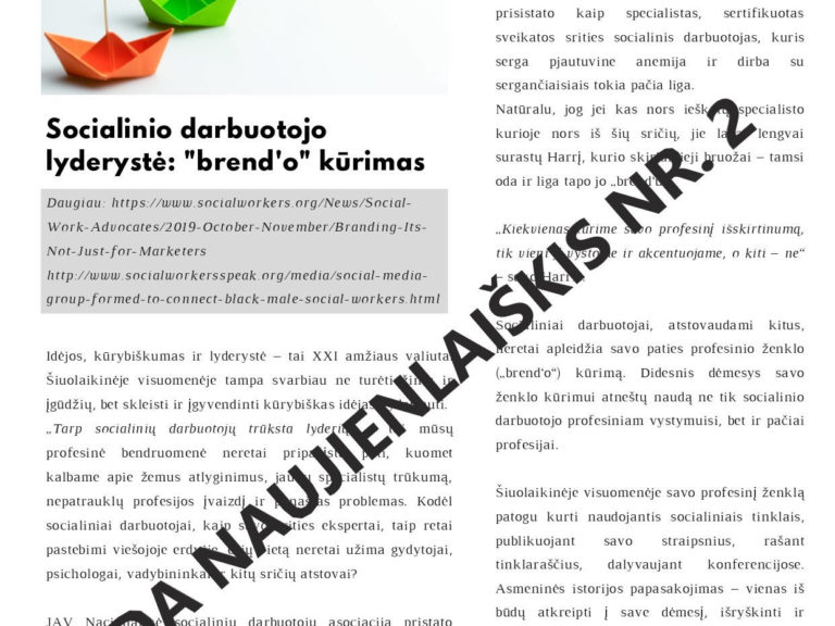 LSDA antras naujienlaiškis 2019